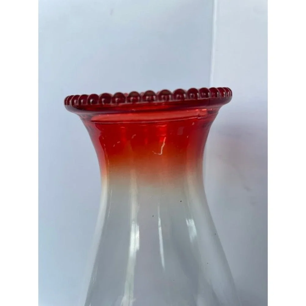 Vintage Glass Oil Lamp with Clear Chimney - Antique Kerosene Lantern Home Decor